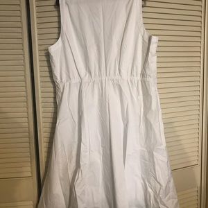 Lane Bryant white sleeveless dress